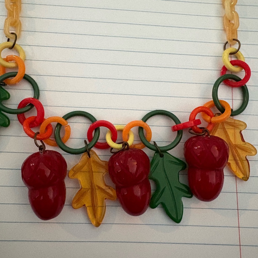 Luxulite Multicolor Acorn Necklace - Picture 3 of 3